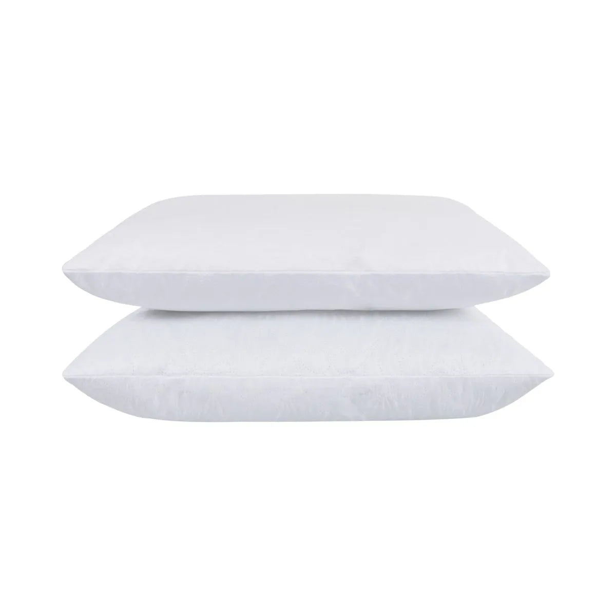 Set 2 Perne 50x70 Belina, microfibra, lavabile la masina, vidat, alb