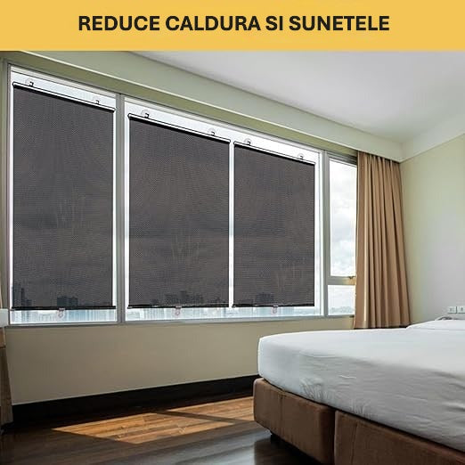 Rulou Auto cu Ventuze – Protecție Solară și Izolare Termică, Stop Soare