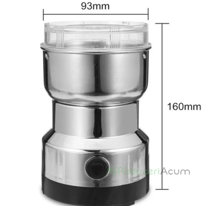 Râșniță de Cafea si Condimente Electrică din Oțel Inoxidabil - Aroma Perfectă în Fiecare Ceașcă