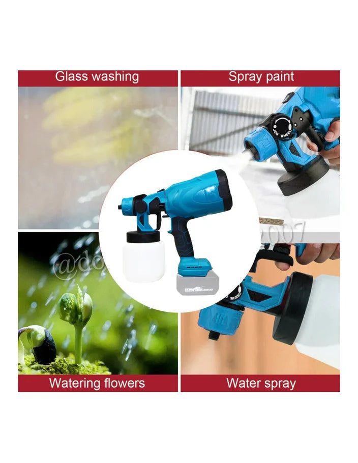 Pistol de vopsit cu 2 acumulatori, 48 V, rezervor 800 ML, putere 650 ML/ min