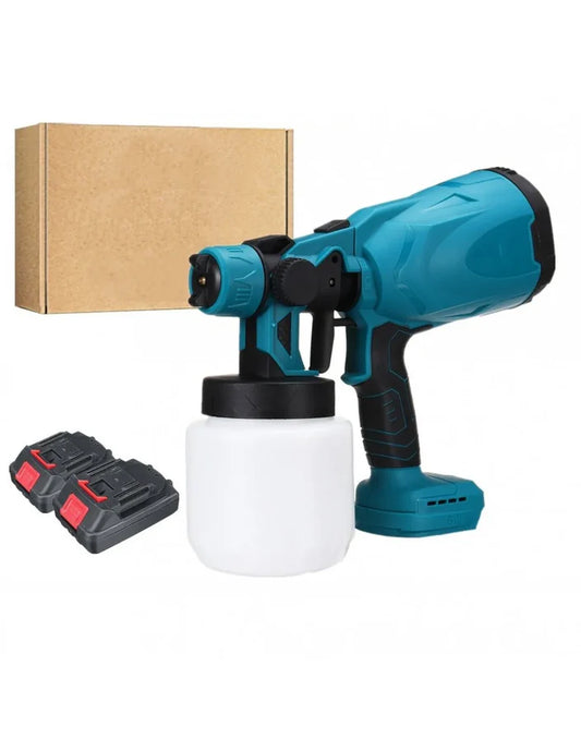 Pistol de vopsit cu 2 acumulatori, 48 V, rezervor 800 ML, putere 650 ML/ min