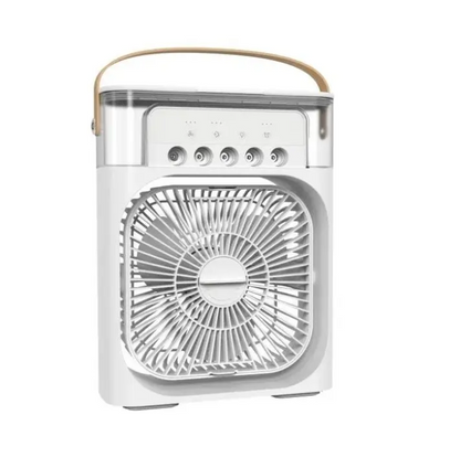 Ventilator portabil 3 in 1 - racorire, umidificare si iluminare in 7 culori